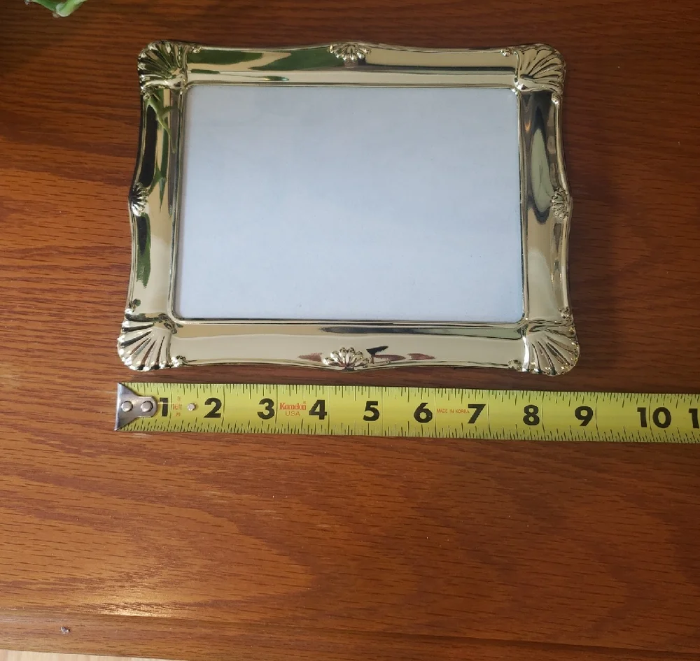 Vtg Elegant Gold Picture Frame- Holds 5x7 Photo